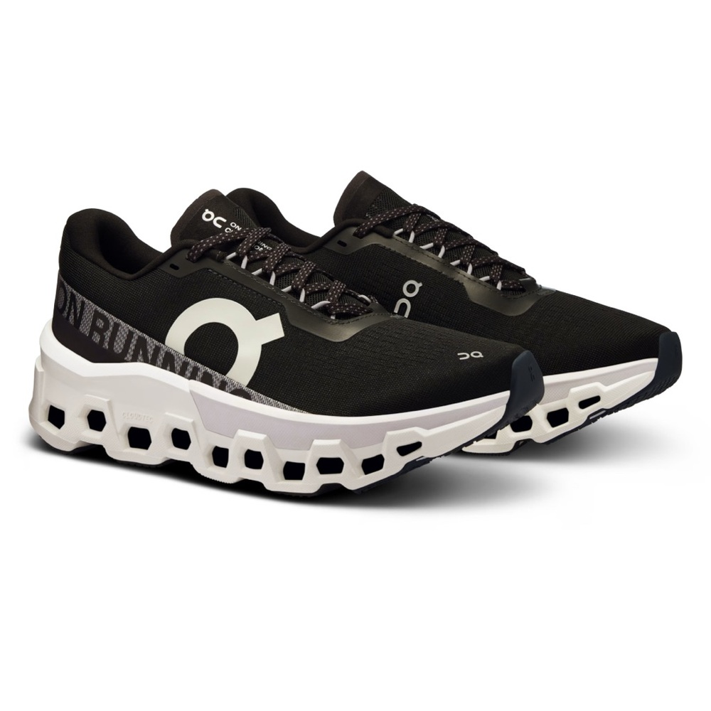 On Running Women's Black and White Athletic Shoes